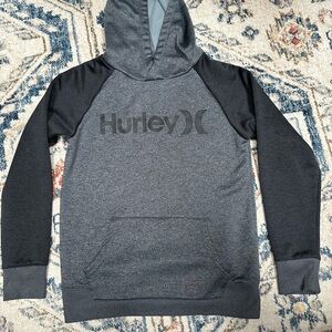 Hurley boys 10/12 Charcoal and Black Hoodie